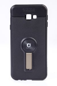 Telefon Kılıfı - Samsung Galaxy J4 Plus  - Mat Siyah - Dore Ayaklı (TMS-067)