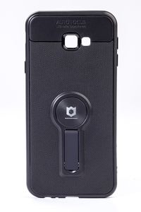 Telefon Kılıfı - Samsung Galaxy J4 Plus  - Mat Siyah - Siyah Ayaklı (TMS-070)