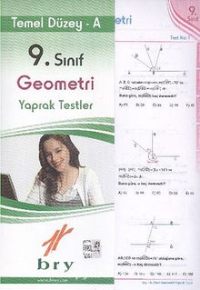 9. Sınıf Geometri Yaprak Testler / Temel Düzey-A