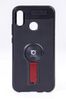 Telefon Kılıfı - Huawei P20 Lite   - Mat Siyah - Bordo Ayaklı (TMS-036)
