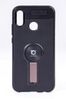 Telefon Kılıfı - Huawei P20 Lite   - Mat Siyah - Gül Kurusu Ayaklı (TMS-038)