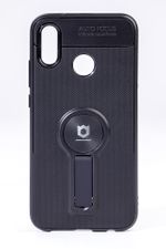 Telefon Kılıfı - Huawei P20 Lite   - Mat Siyah - Siyah Ayaklı (TMS-040)
