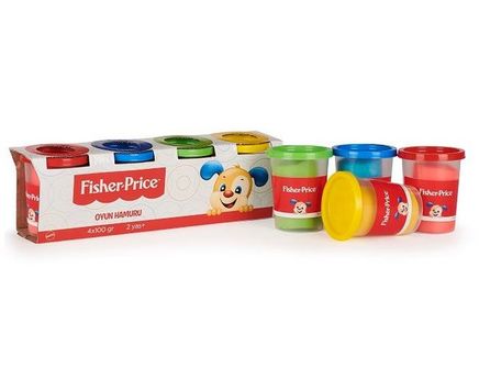 Fisher-Price Oyun Hamuru 4x100 Gr (4'lü Paket) 