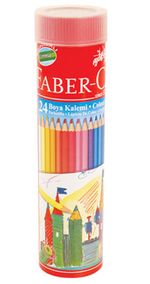 Faber Castell Silindir Tüp Kuruboya 24 Renk(116524)