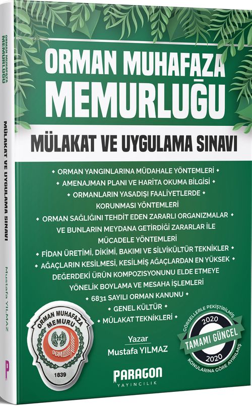2020 Orman Muhafaza Memurluğu Mülakat ve Uygulama Sınavı Kitabı