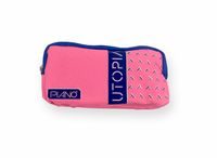 Çift Bölmeli Neon Kalem Çantası Açık Pembe (Klc 010)