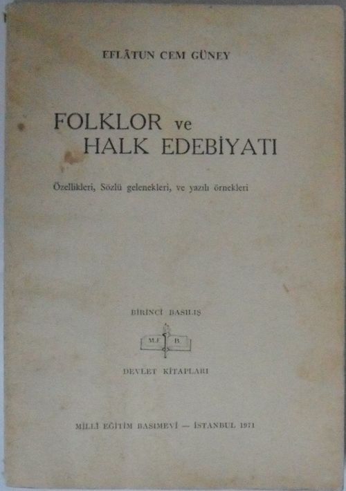 Folklor ve Halk Edebiyatı Kod: 7-H-9