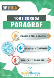 1001 Soruda Paragraf Tamamı Çözümlü Konu Anlatımlı Soru Bankası