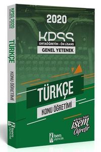 2020 KPSS Genel Yetenek Ortaöğretim Ön Lisans Türkçe Konu Öğretimi 