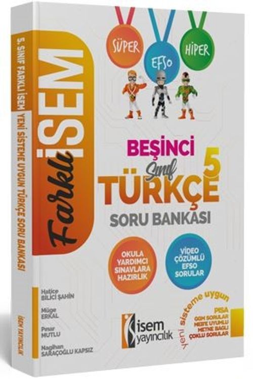 2020 Farklı İsem 5. Sınıf Türkçe Soru Bankası