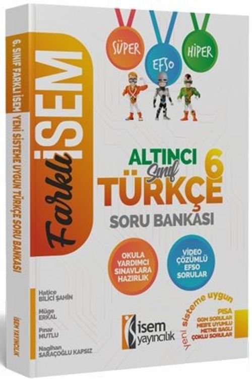 2020 Farklı İsem 6. Sınıf Türkçe Soru Bankası 