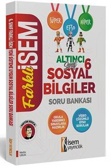 2020 Farklı İsem 6. Sınıf Sosyal Bilgiler Soru Bankası 