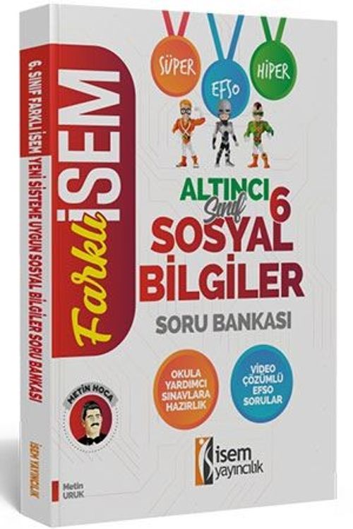 2020 Farklı İsem 6. Sınıf Sosyal Bilgiler Soru Bankası 