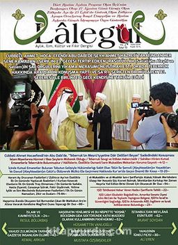 Lalegül Aylık İlim Kültür ve Fikir Dergisi Sayı:19 Eylül 2014
