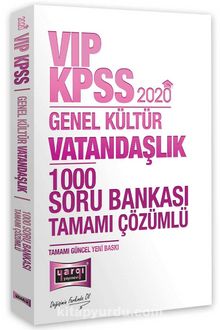 2020 KPSS VIP Vatandaşlık Tamamı Çözümlü 1000 Soru Bankası