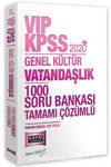 2020 KPSS VIP Vatandaşlık Tamamı Çözümlü 1000 Soru Bankası