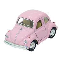 Kinsmart 1967 Volkswagen Classical Beetle 10 cm Metal Çek Bırak Araba Pembe 