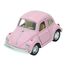 Kinsmart 1967 Volkswagen Classical Beetle 10 cm Metal Çek Bırak Araba Pembe 