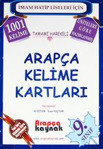 9. Sınıf Arapça Kelime Kartları (İmam Hatip Liseleri İçin)