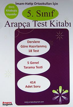 5. Sınıf Arapça Test Kitabı (İmam-Hatip Okulları İçin)