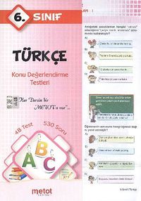 6. Sınıf Türkçe Konu Değerlendirme Testleri