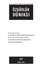 Özgürlük Dünyası / Aylık Sosyalist Teori ve Politika Dergisi / Ekim 2014 Sayı:257