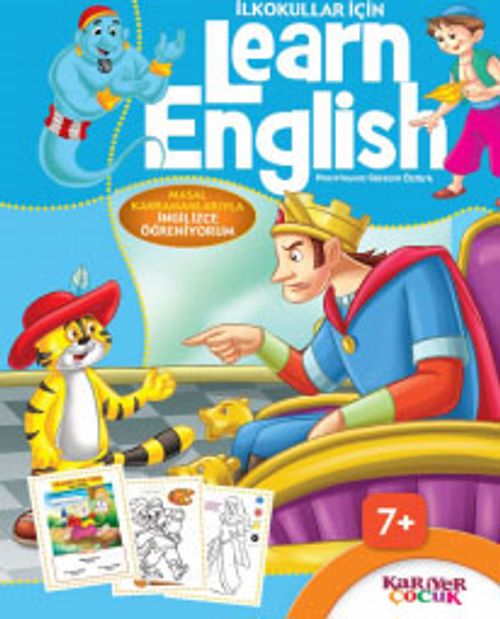 İlkokullar İçin Learn English-Mavi