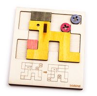 Montessori Ahşap Zeka Oyunları/ w-Sliding Dog Puzzle