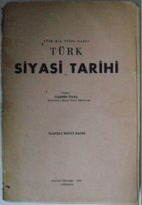 1700 den 1958 e Kadar Türk Siyasi Tarihi Kod: 6-E-24