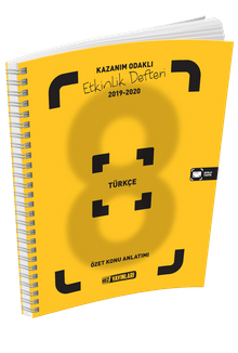 8. Sınıf Türkçe Özet Konu Anlatımı Etkinlik Defteri
