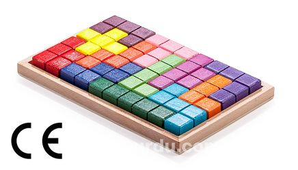Montessori Ahşap Zeka Oyunları / w-3D Tetris
