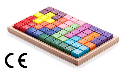 Montessori Ahşap Zeka Oyunları / w-3D Tetris