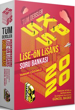 2020 KPSS Lise Ön Lisans GY-GK Tamamı Çözümlü Soru Bankası