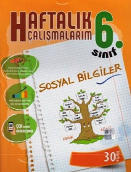 6.Sınıf Sosyal Bilgiler Haftalık Çalışmalarım 30 Hafta
