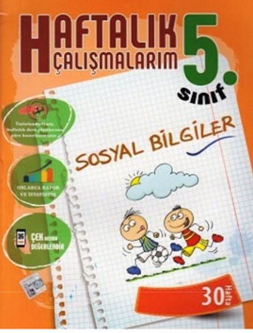 5.Sınıf Sosyal Bilgiler Haftalık Çalışmalarım 30 Hafta