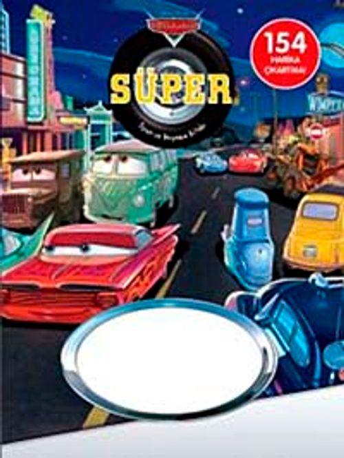 Disney Arabalar Süper Oyun ve Boyama Kitabı