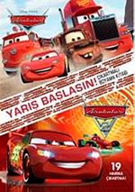 Disney Arabalar - Yarış Başlasın! & Çıkartmalı Boyama Kitabı