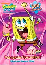 SüngerBob Yapışkan Durumlar Çıkartmalı Boyama Kitabı