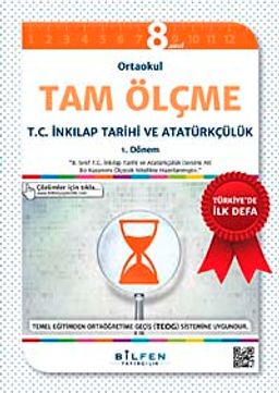 8. Sınıf Ortaokul Tam Ölçme T.C. İnkılap Tarihi ve Atatürkçülük 1-2. Dönem