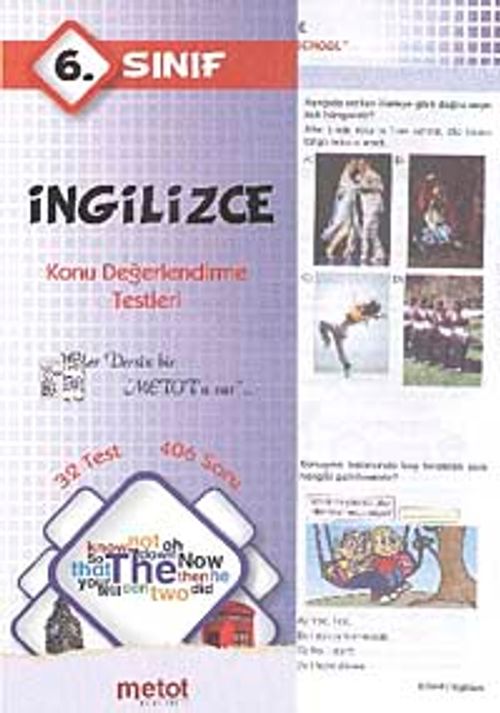 6.Sınıf İngilizce Konu Değerlendirme Testleri