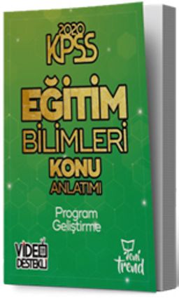 2020 KPSS Eğitim Bilimleri Program Geliştirme Konu Anlatımlı