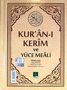 Kur'an-ı Kerim ve Yüce Meali (Kod:020)