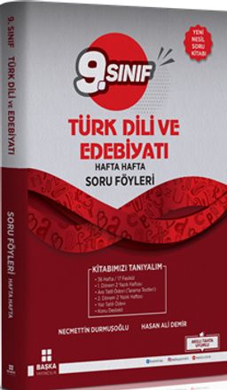 9. Sınıf Türk Dili ve Edebiyatı Hafta Hafta Soru Föyleri