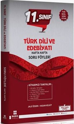 11. Sınıf Türk Dili ve Edebiyatı Hafta Hafta Soru Föyleri
