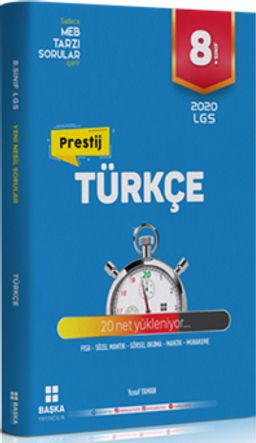 8. Sınıf Türkçe Prestij Yeni Nesil Soru Bankası