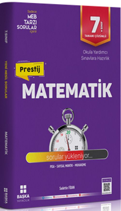 7. Sınıf Matematik Prestij Yeni Nesil Soru Bankası