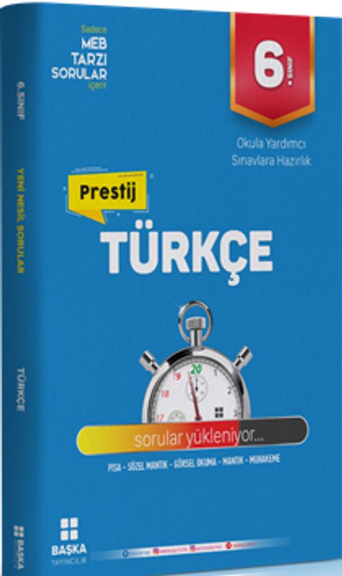 6. Sınıf Türkçe Prestij Yeni Nesil Soru Bankası
