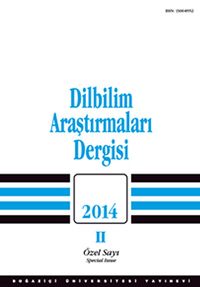 Dilbilim Araştırmaları Dergisi 2014/2