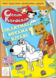 Canım Kardeşim Çıkartmalı Boyama Kitabı 1