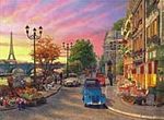 Pariste Akşamüstü Puzzle (26x36 Kod:1000-1004)